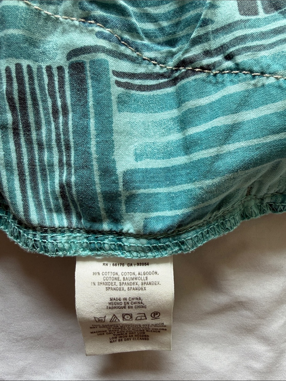 Anthropologie Mint Green Rolled-Hem Cotton Shorts - Picture 6 of 6